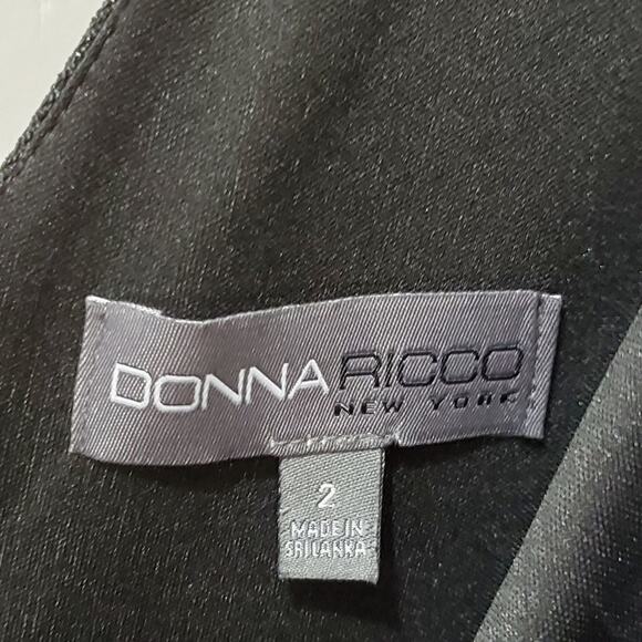 New Donna Ricco‎ Cross Front Bodycon Dress Size 2 - Picture 4 of 9